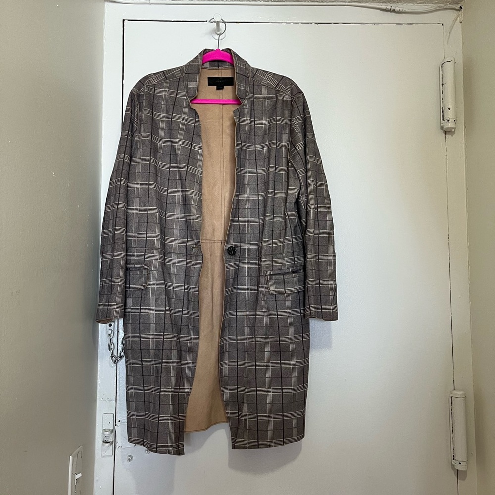 Blank NYC Beige Plaid Coat